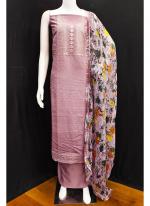 Georgette Pink Daily Wear Printed Dress Material